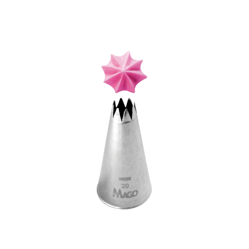 Bico Confeitar Mago Inox Pequeno Modelo 20