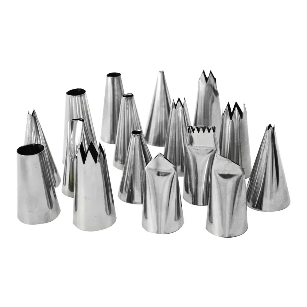 Bico Inox Para Confeitar com 16 Peças - Doupan